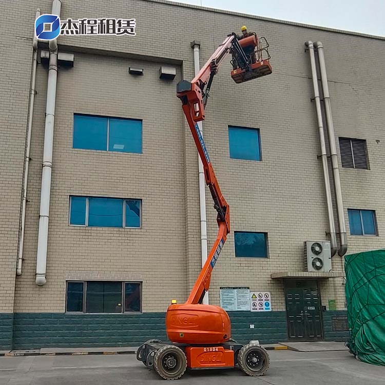 電動曲臂車出租應用于廠房建設工程