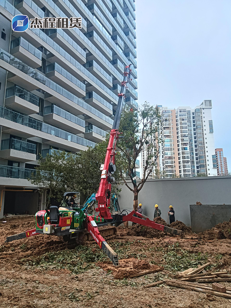 5噸蜘蛛吊出租助力園林景觀樹(shù)移植